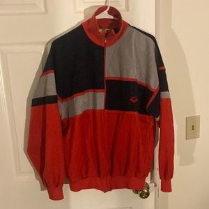 Genuine Vintage 80s Arena Track Jacket Velour